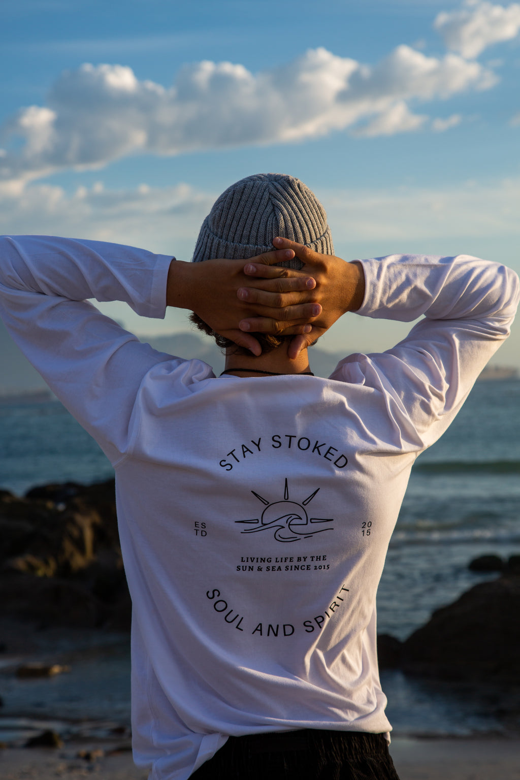 White Sun and Sea Long Sleeve shirt