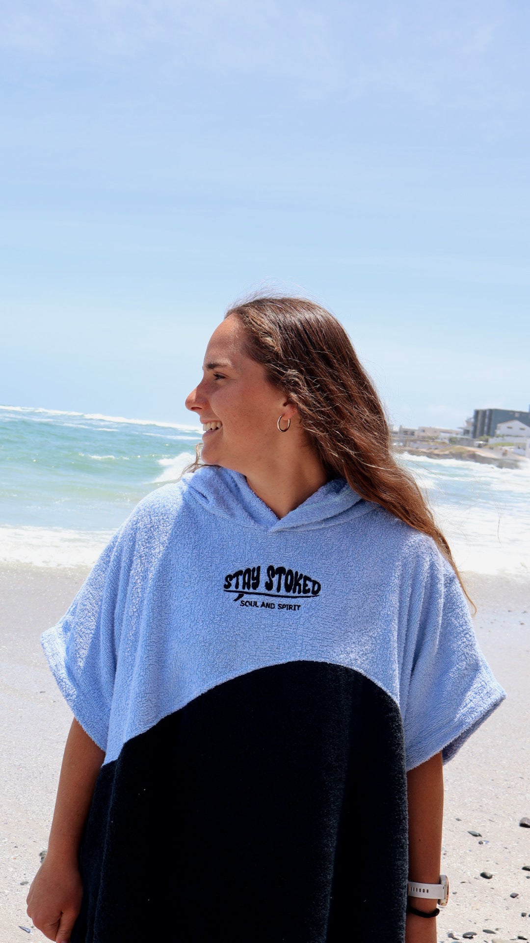 Ocean Blue Surf Hooded Towel