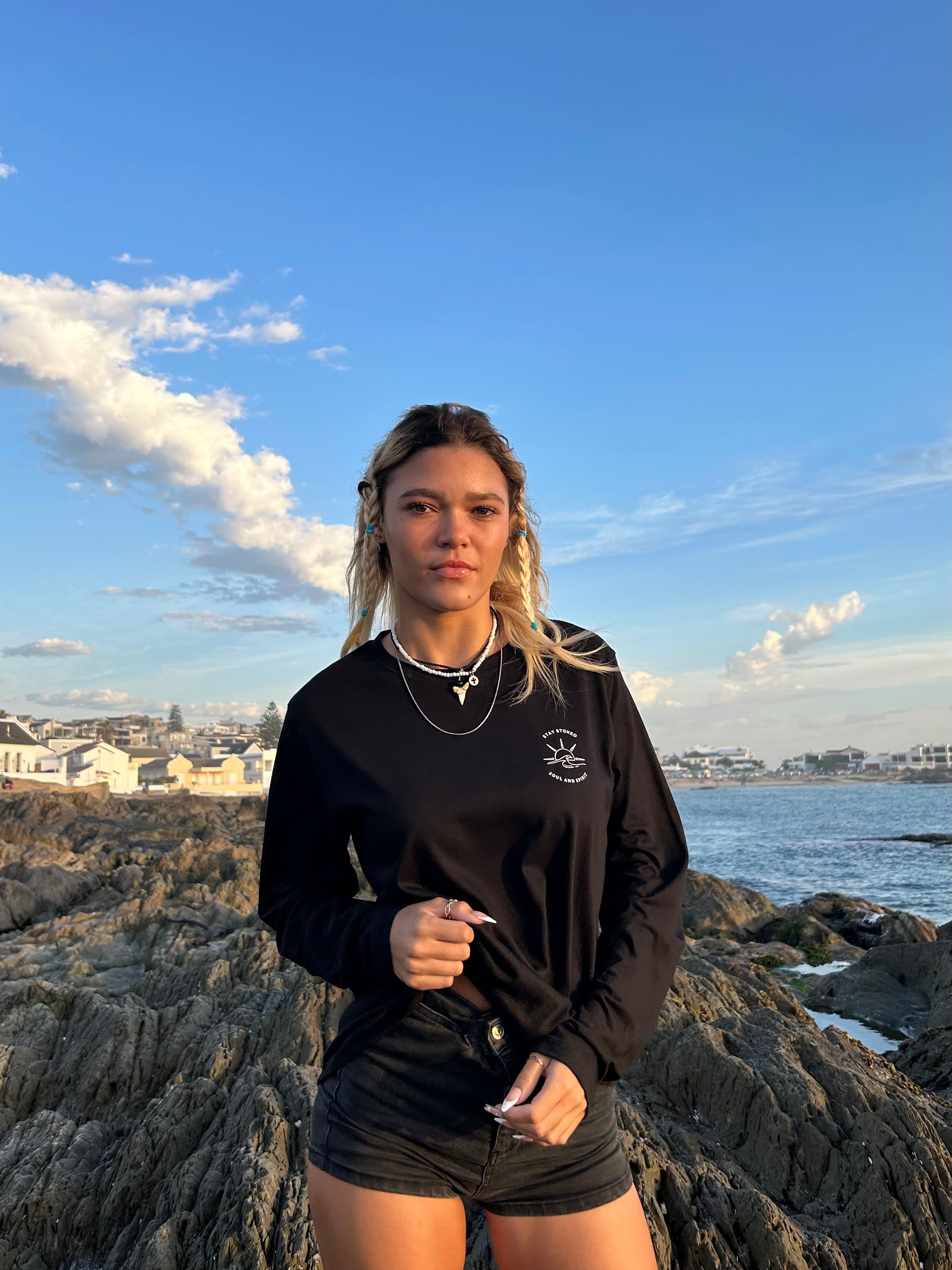 Black Sun and Sea Long Sleeve shirt