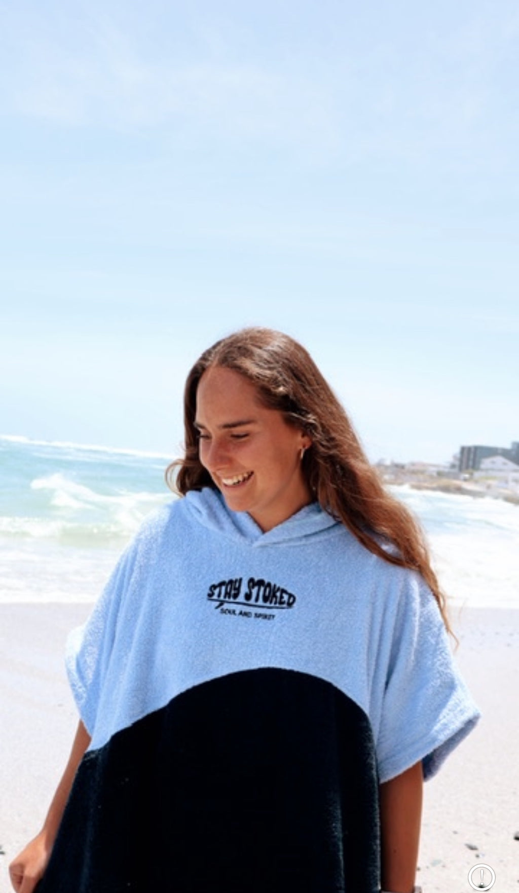 Ocean Blue Surf Hooded Towel