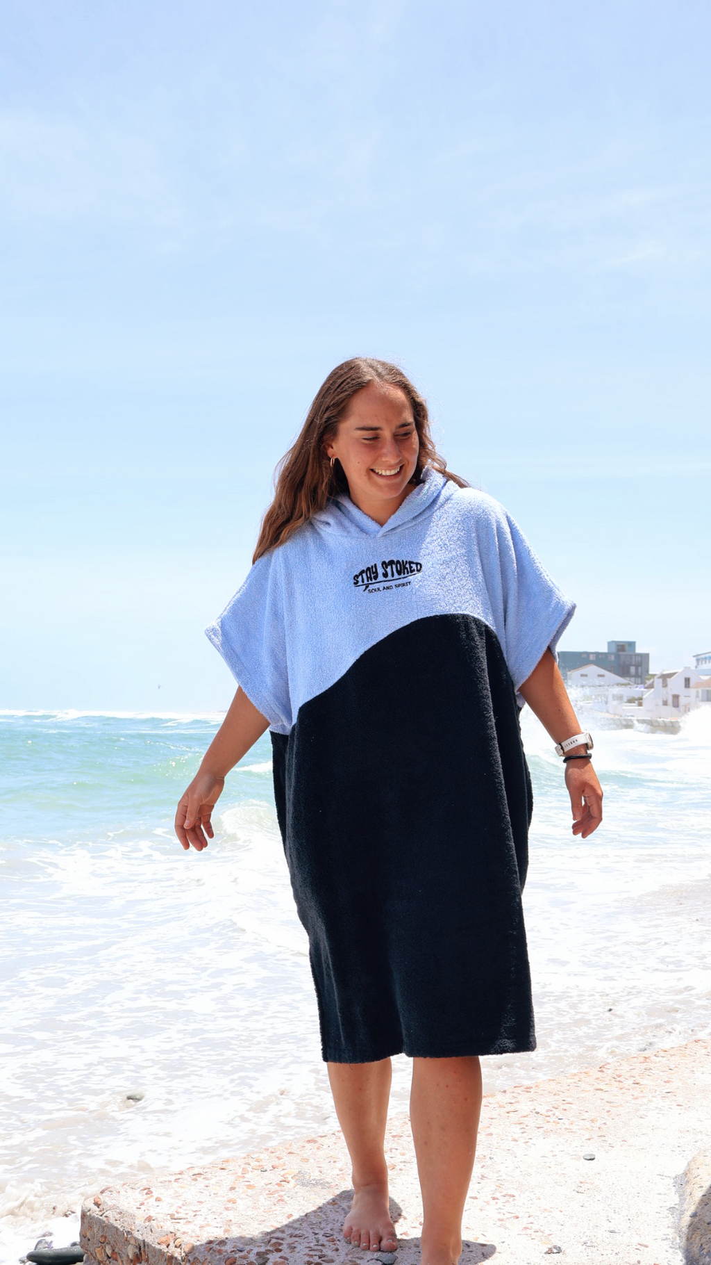 Ocean Blue Surf Hooded Towel