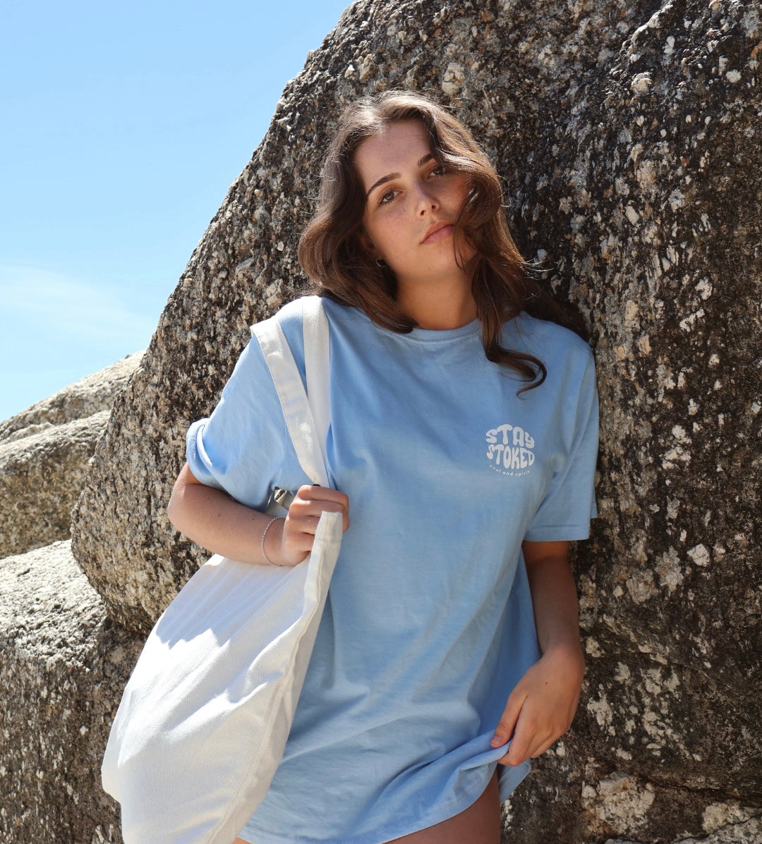 Light Blue Retro T-shirt