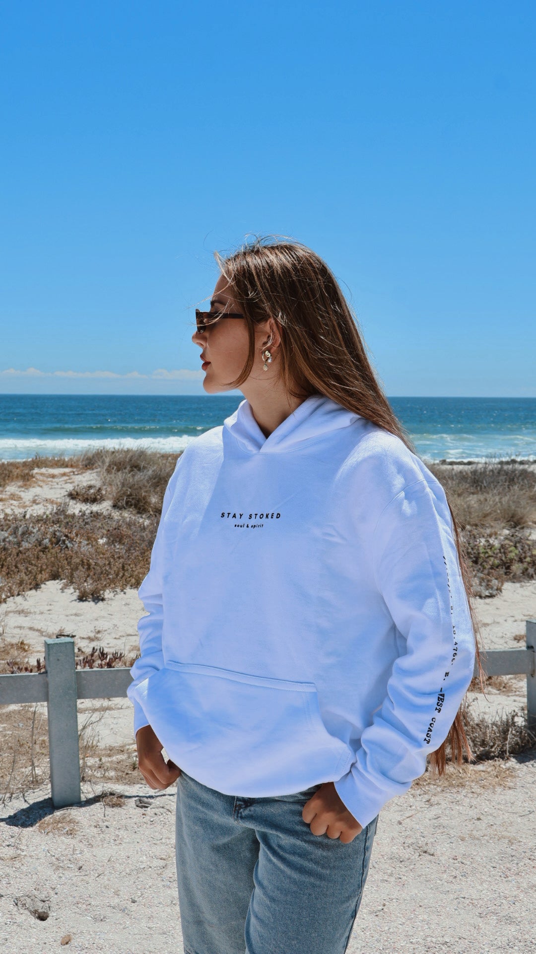 White West Coast Hoodie