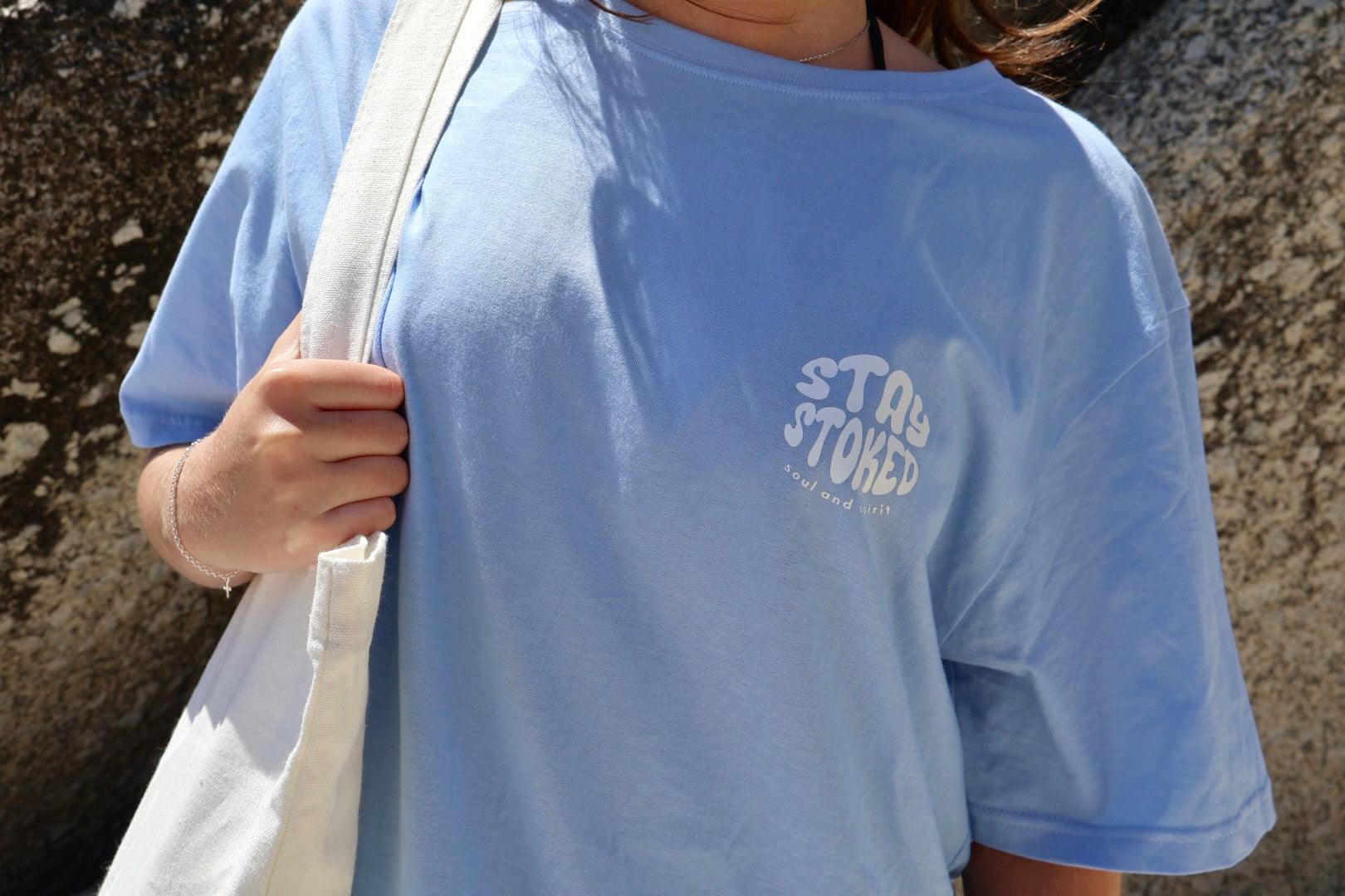 Light Blue Retro T-shirt